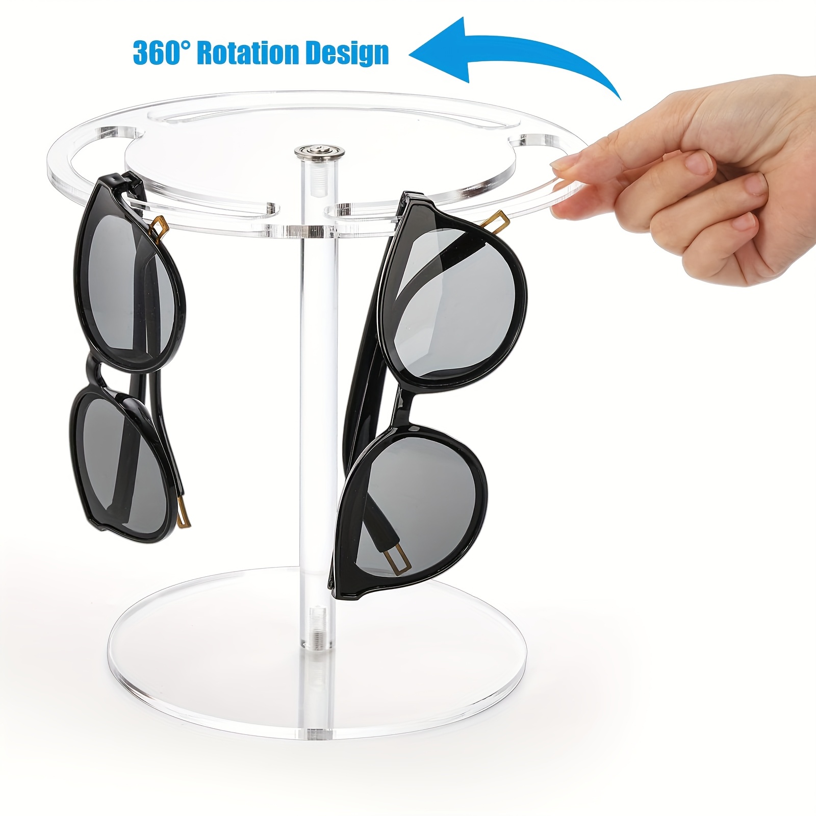 organizador gafas acrílico giratorio 360° soporte lentes Temu Chile