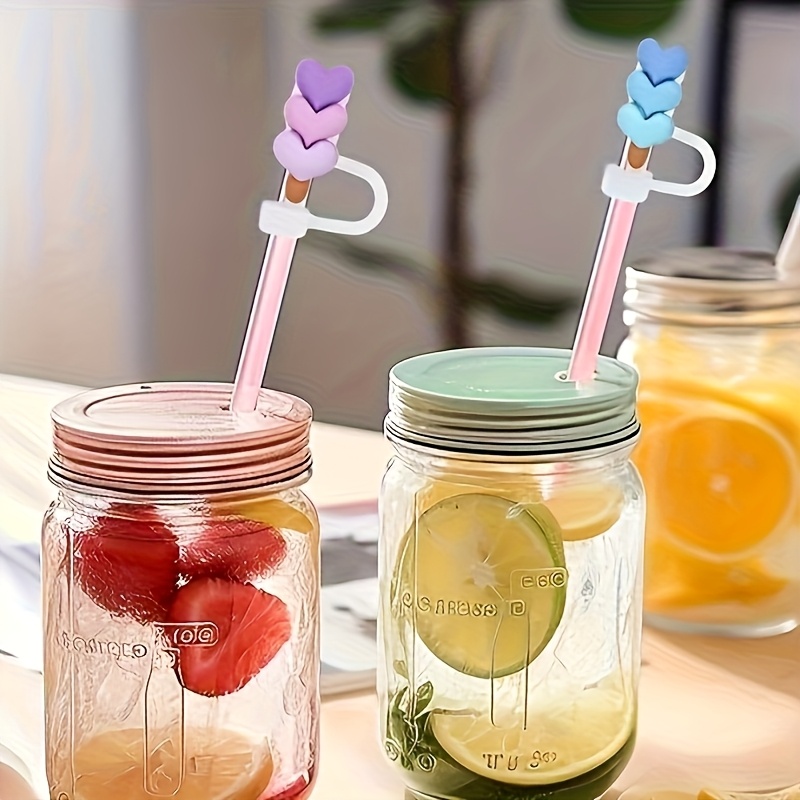 cubierta de     de  , 5 tipos de cubiertas superiores reutilizables de silicona rosa degradada, cubierta de protección de   de 10 mm, adecuada para adiciones de   de taza de botella de agua de 30 o 40 onzas, exquisito regalo de vacaciones Detalles del producto 2
