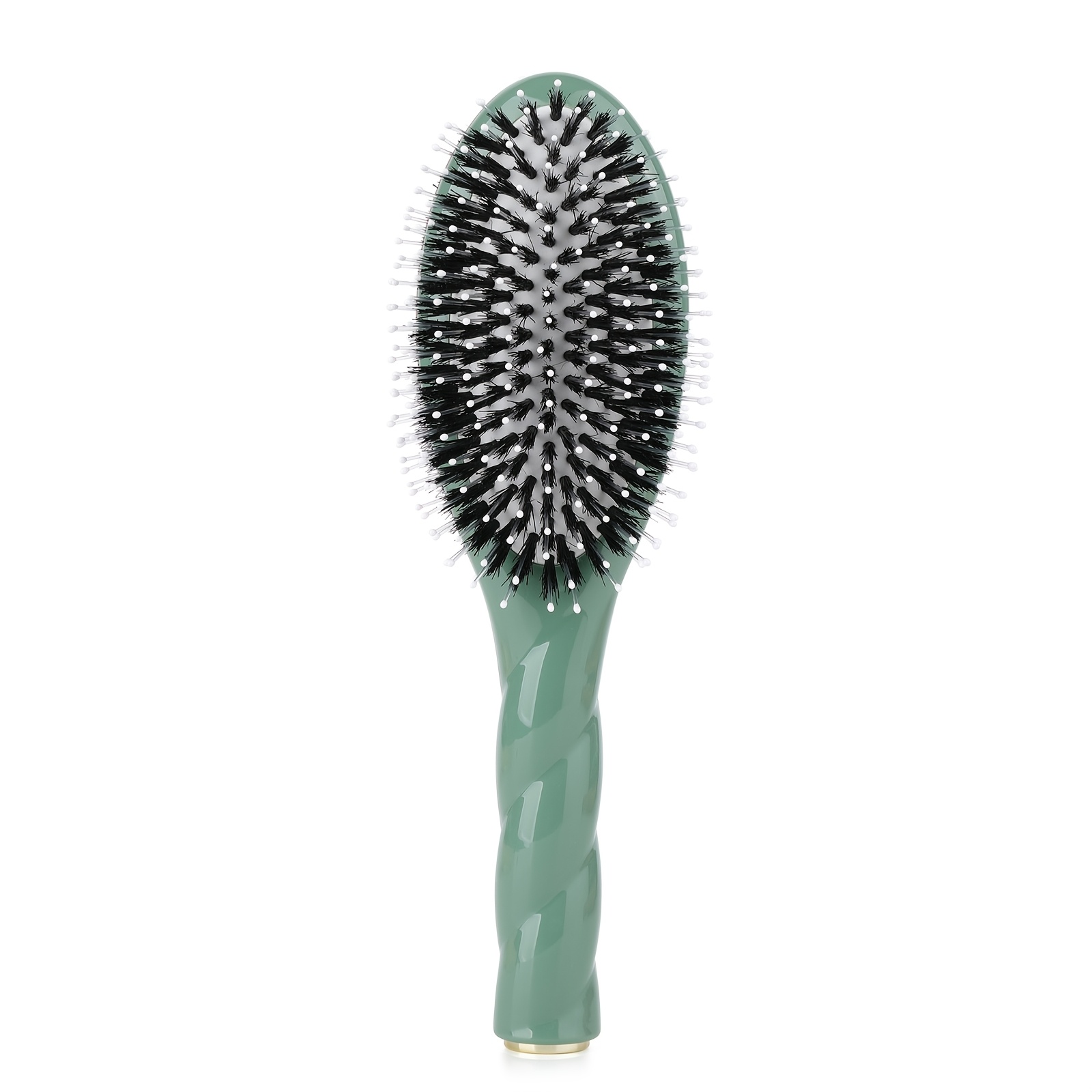 TEMU Spazzola da parrucchiere stile salone adatta per capelli spessi ricci/ - Spazzola a paletta antistatica districante con massaggiatore per cuoio