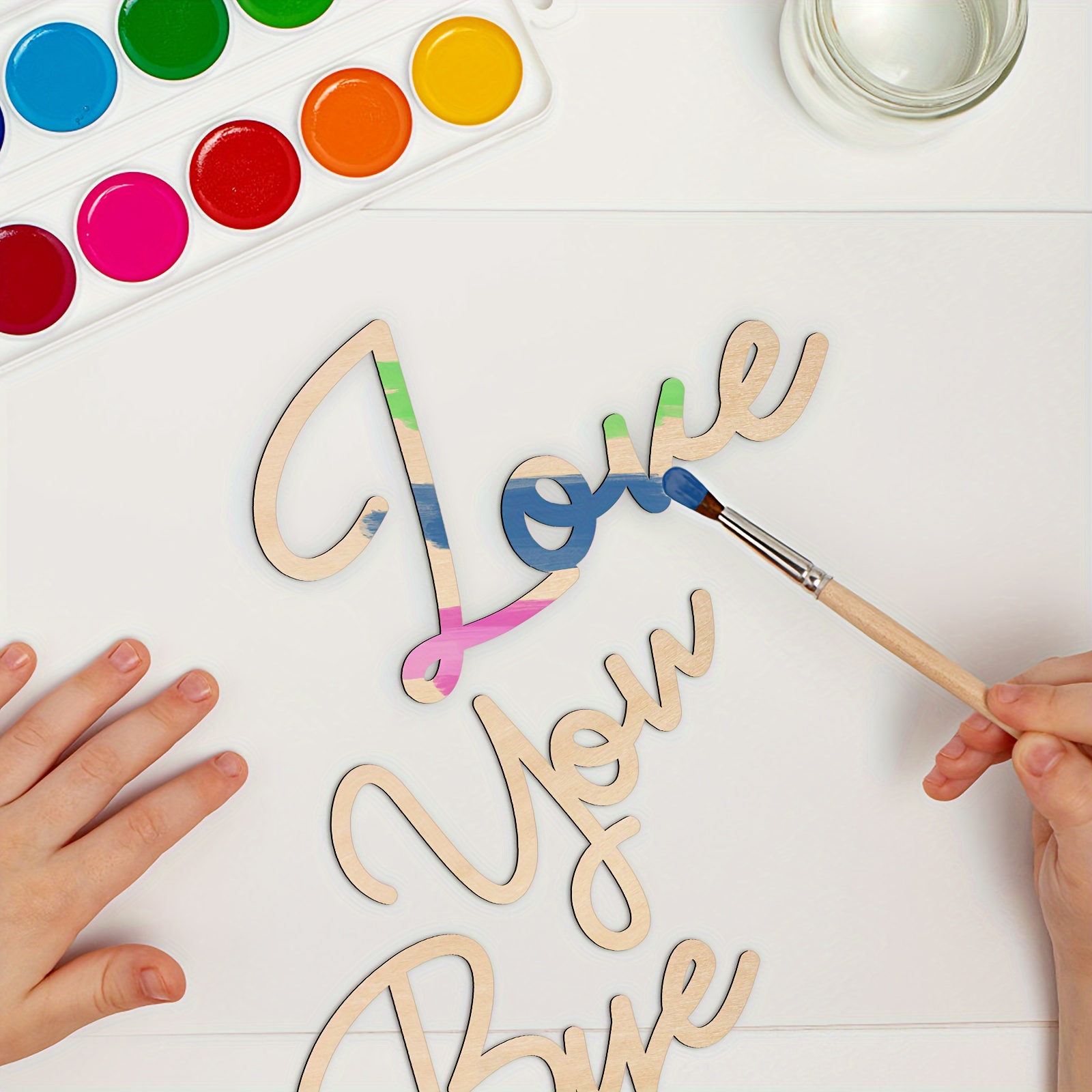 Cartelli In Legno Love You Bye - Decorazione Unica Per Ingresso E Corridoio