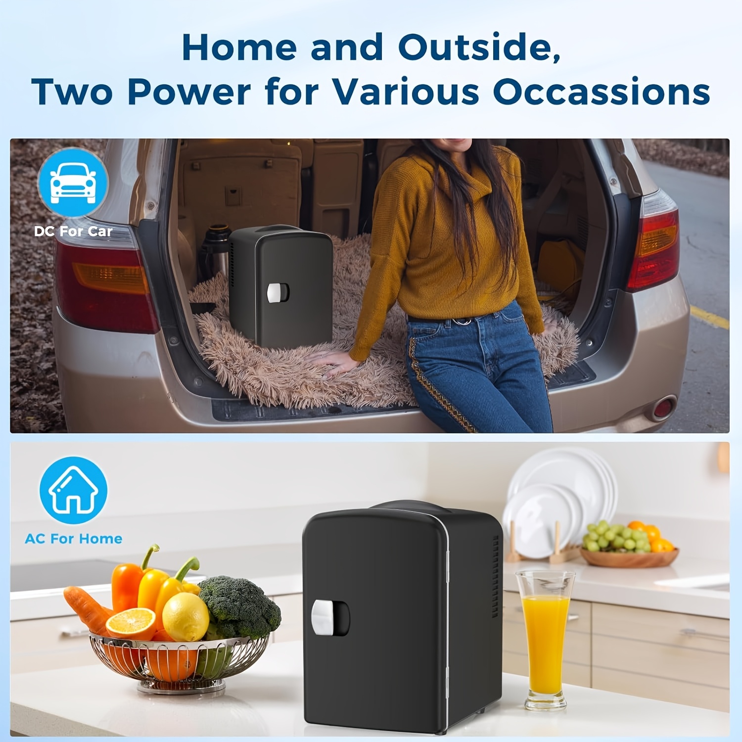 2.64gal/26lbs Mini Freezer Refrigerator with Fast Ice Maker, Compact Portable Freezer with Removable Glass Shelf & Chalkboard Door - Ideal for Dorm, Office, Bedroom, Garage - Energy Efficient Mini Fridge for Small Spaces, Office Refrigerator, Stylish Appliance, Durable Construction, Urban Dwellers