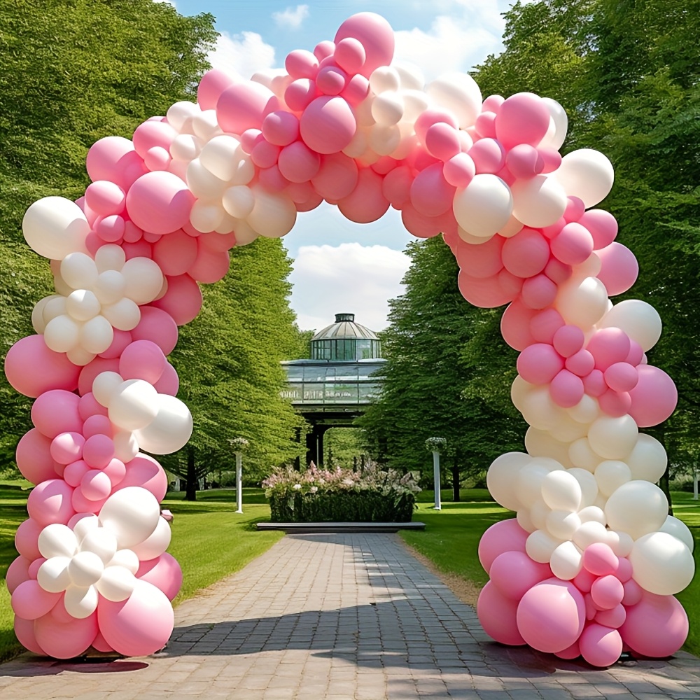 

1pc Balloon Arch Kit With Base, Adjustable Balloon Arch Stand For Floor With Pumps, Water Fillable Base, Balloon Clips For Wedding Birthday Party Supplies Graduation Season Day1079x96.1in