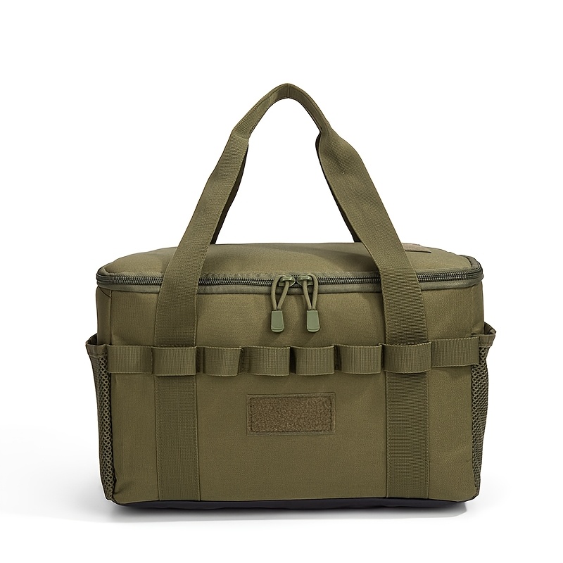 TEMU Borsa tattica da 16L | Custodia per attrezzatura da campeggio , ispessita e resistente all'usura, organizzatore pieghevole per | Scatola