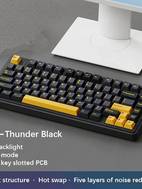 bežična mehanička tipkovnica aula f75 s 2.4g tehnologijom, žičana za gaming sa rgb osvjetljenjem i 75% rasporedom tipki oem profilu, struktura brtve, mogućnost zamjene tastera bez uključivanja napajanja, optimizirano za tipkanje, univerzalna za računala, idealno kao poklon, različite opcije kapicama