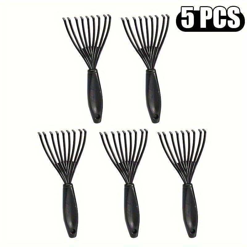 TEMU 5 pezzi Mini Spazzola Pulisci Pettini in Plastica, Spazzola Incastonata Rimozione , Spazzola per la Pulizia della Domestica, Strumenti di e