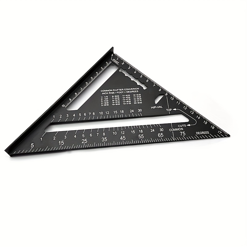 17.78cm transportyras - 90° ir 45° kampai, patvarus, atsparus įbrėžimams - skirtas medienos apdirbimui, pramoninėms ir mokslinėms matavimams (raudonas, mėlynas, juodas)