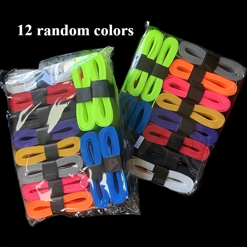 TEMU 12pcs Sweat-absorbing Anti-slip Hand Grips, Mixed Pack, Random Colors, Comfortable Grip With Cushioning And Shock Absorption, Perforated Hand
