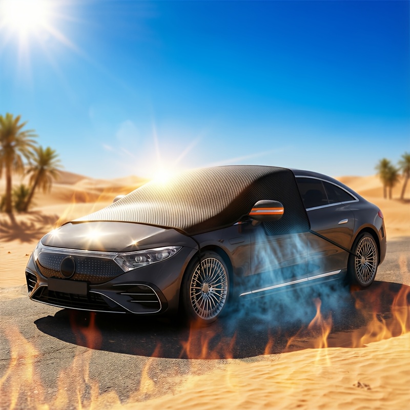 TEMU Magnetic Car Sunshade, Portable Universal Sun Shield, Suitable For , Blocks Sunlight And Snow, Fits For All Vehicle Types