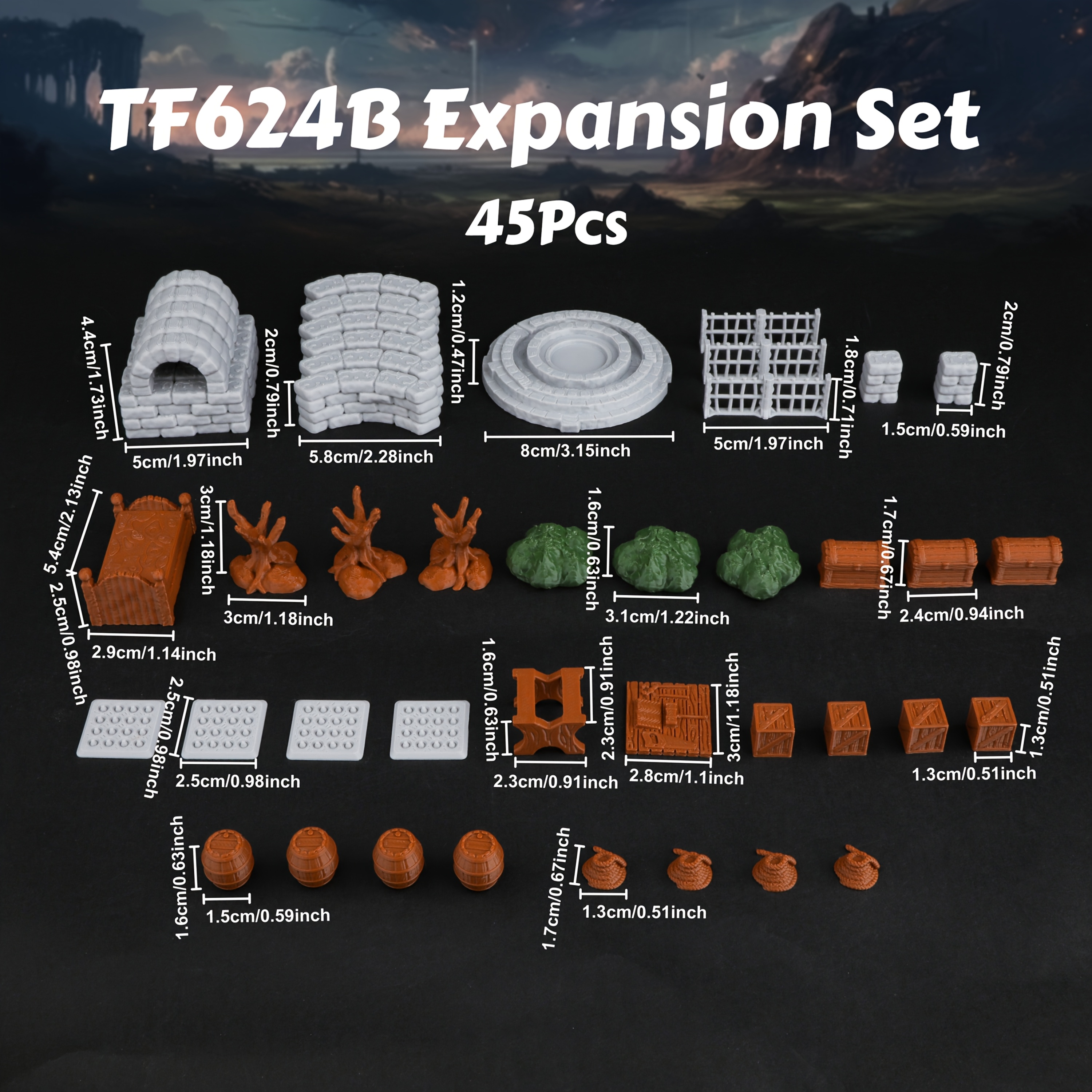 Expandable Modular Terrain Set for RPGs
