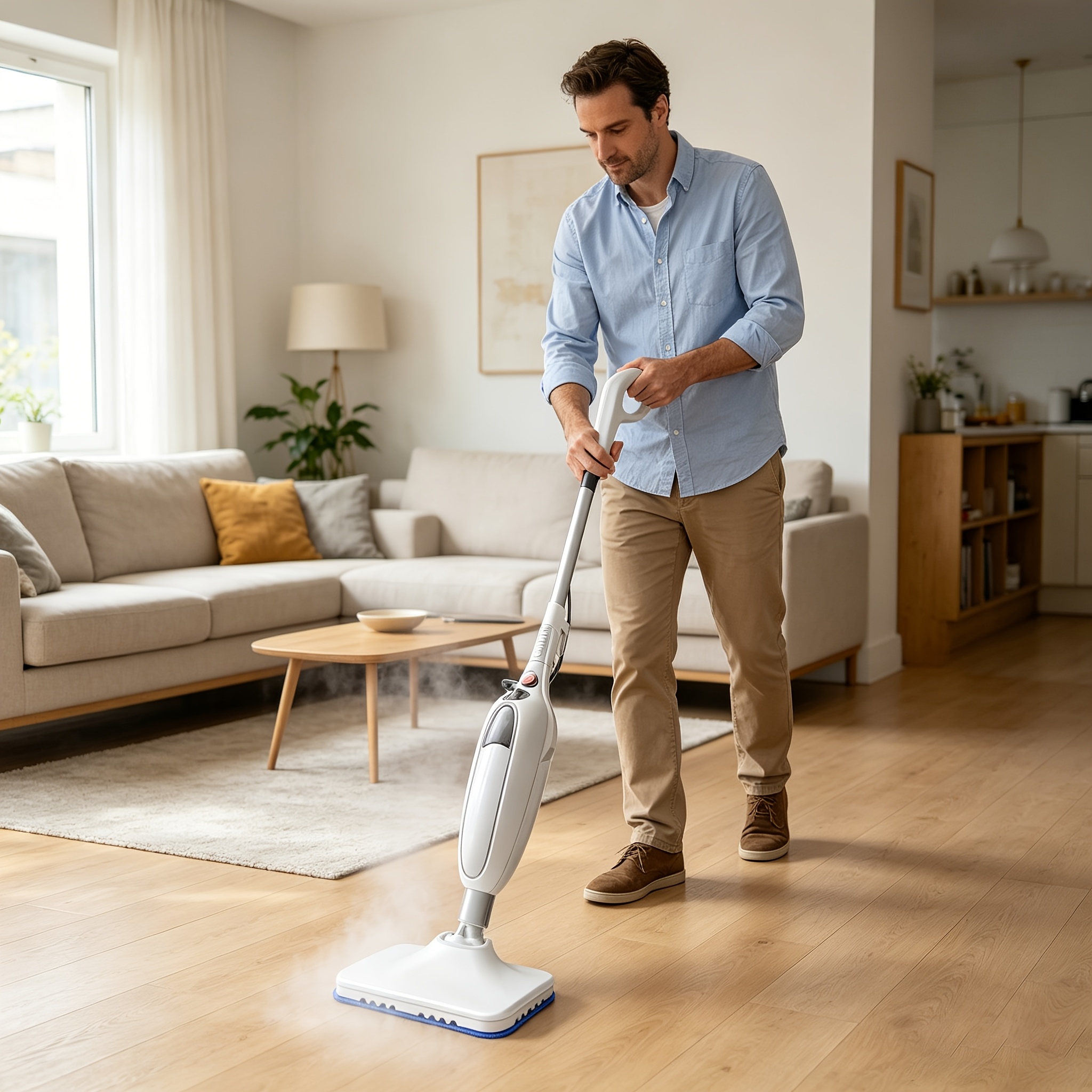 1900w Steam Mop, Floor Cleaner, Carpet Steam Cleaner, Detachable Handheld Multi-functional Steam Cleaner, Suitable For Deep Cleaning Of Wood Floors And Tiles