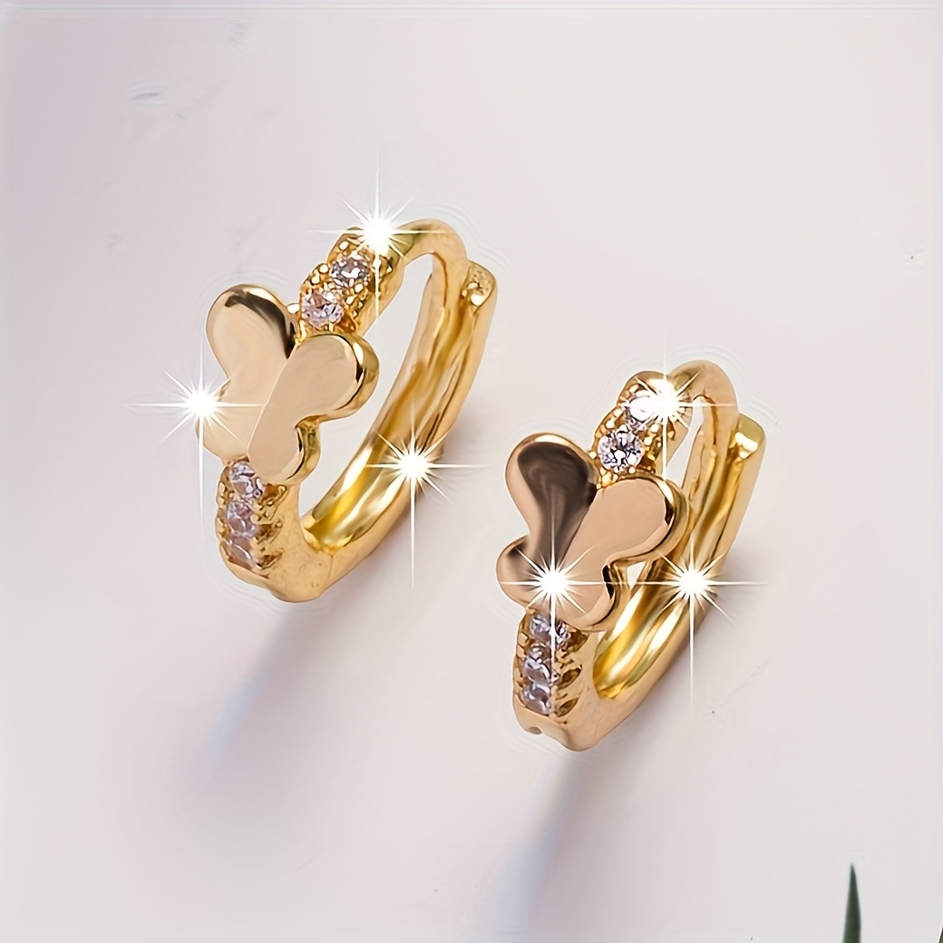 TEMU Boucles d'oreilles papillon élégantes et exquises, hypoallergéniques et parfaites pour et les occasions spéciales. Design créatif, idéales pour