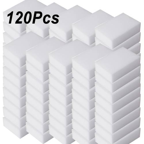 30 60 120pcs eraser foam cleaning pads multi functional home cleaning kitchen dishwashing sponges suitable for furniture bathroom bathtub sink floor wall cleaner