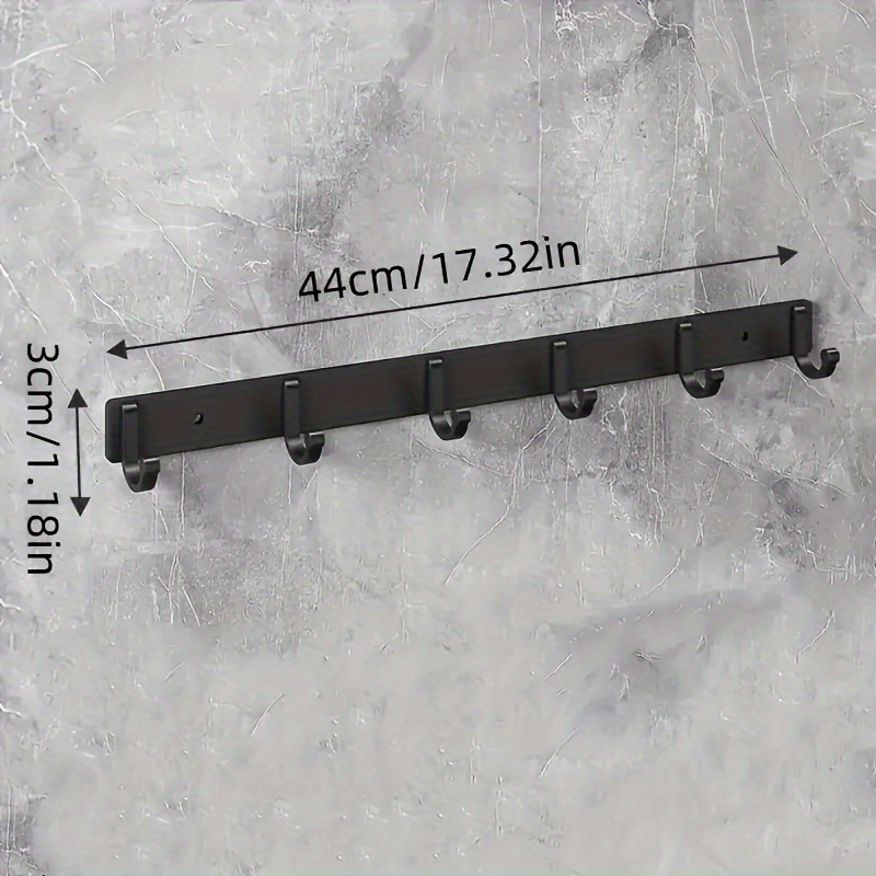 E-shop Moderne schwarze Aluminium Wandhaken - zum Aufhängen von Handtüchern, Badetüchern, Mänteln und Kleidung im Badezimmer sowie zum Halten von