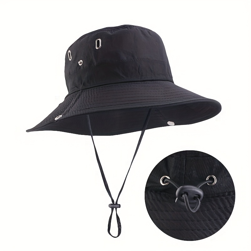 Outdoor Waterproof Bucket Hat Wide Brim Sun Protection - Temu Canada