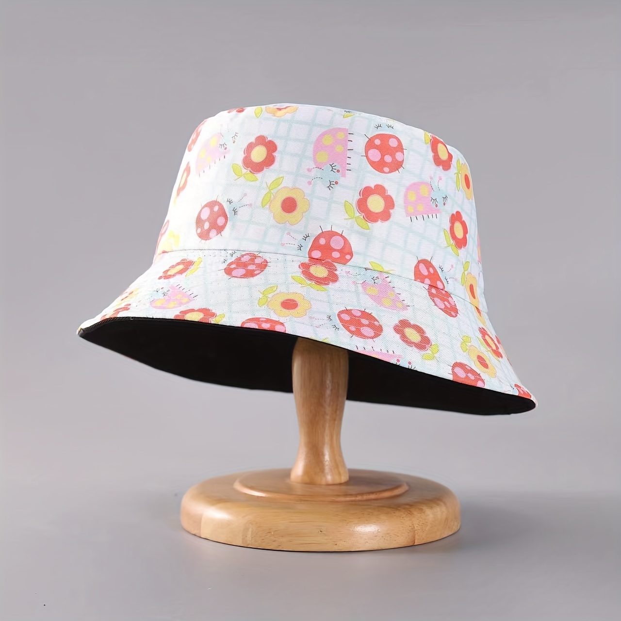 Palay Bucket Hats For Women Little Daisy Print Cotton Fisherman