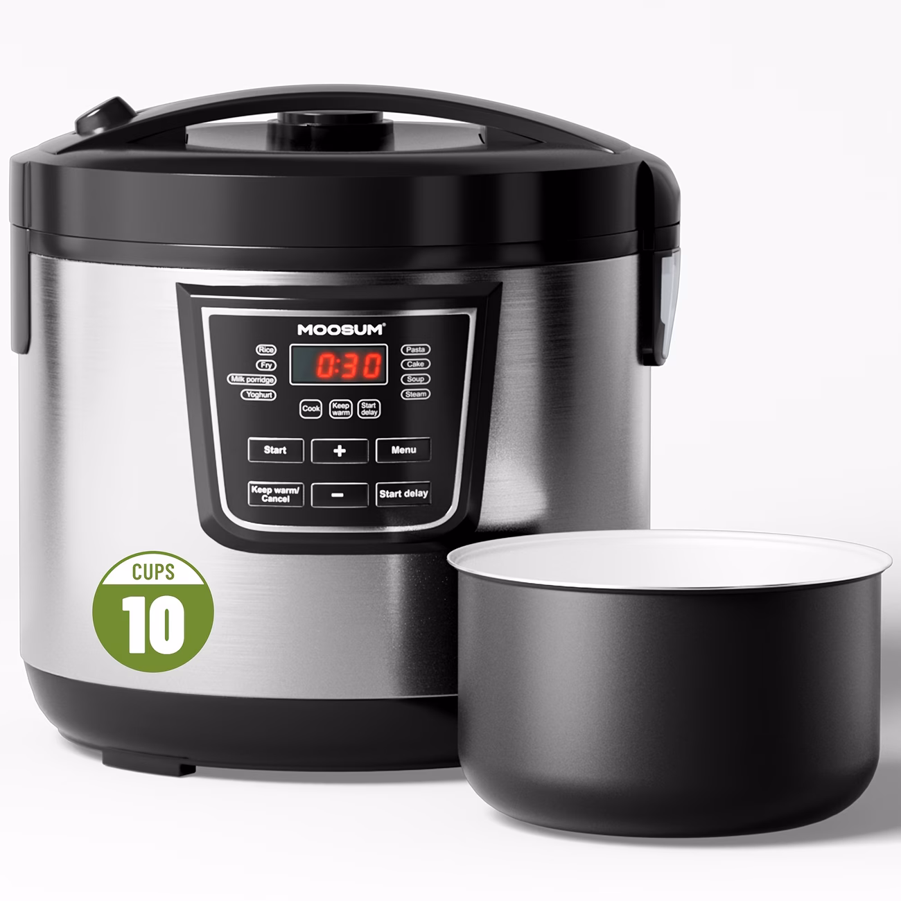 Electric Rice Cooker with One Touch for Asian Japa...