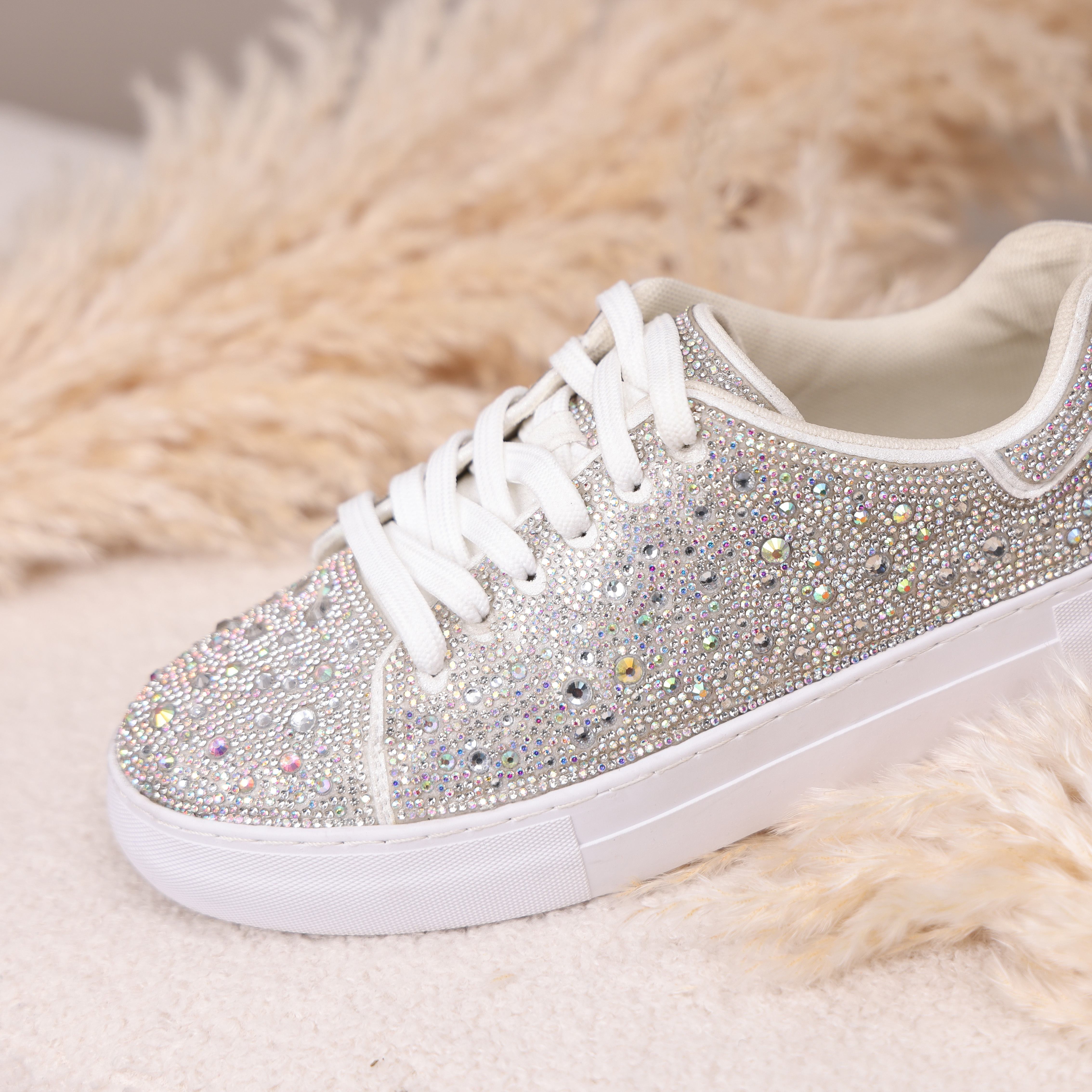 womens sneakers glittery sparkle tennis Temu