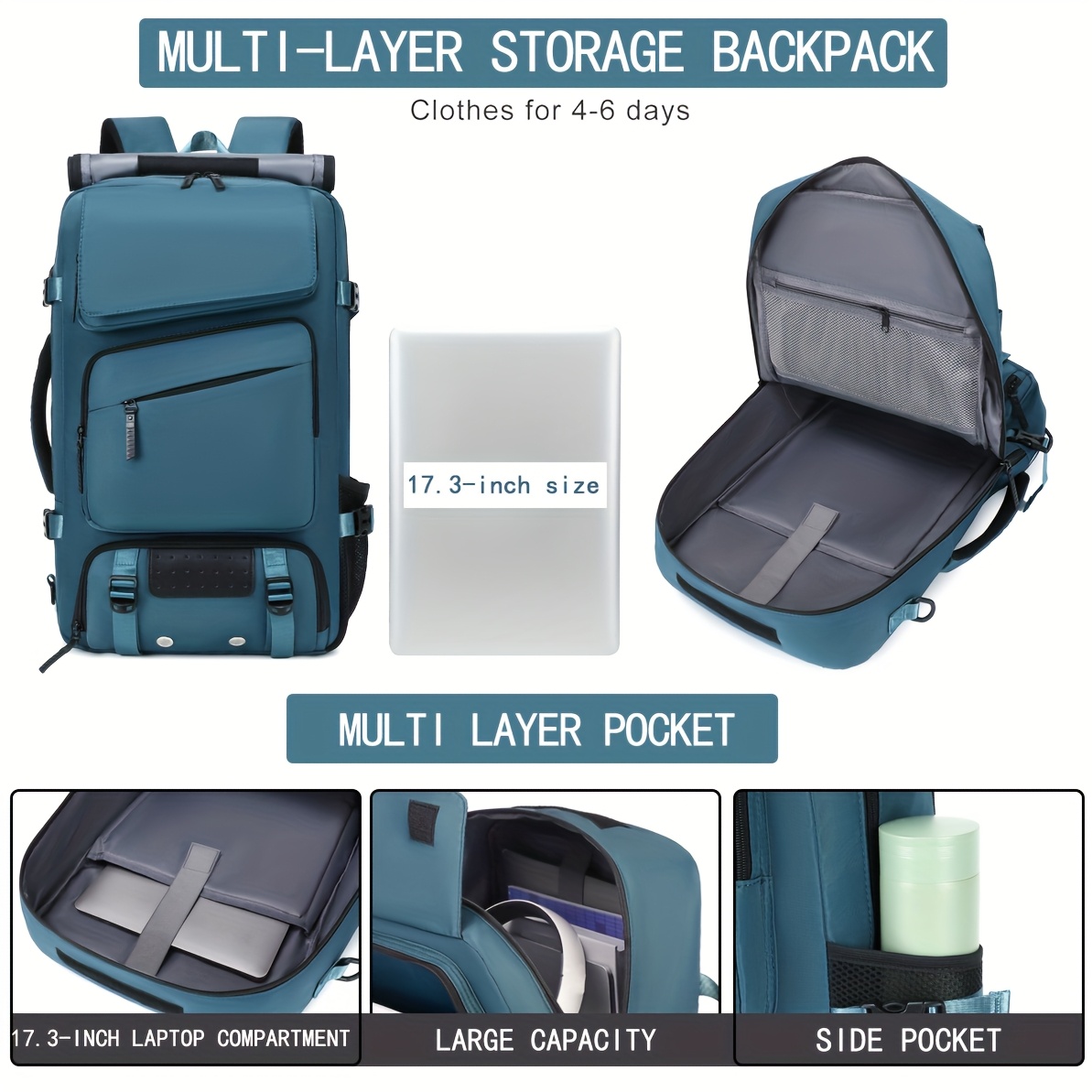 mens 15 6 laptop backpack airline approved tsa lockable - Temu Mauritius
