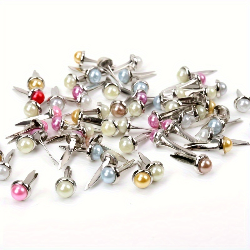 

40 Pcs Brads - -, - Fasteners For Crafts, Scrapbooking, And Diy Projects - Suitable For Themes