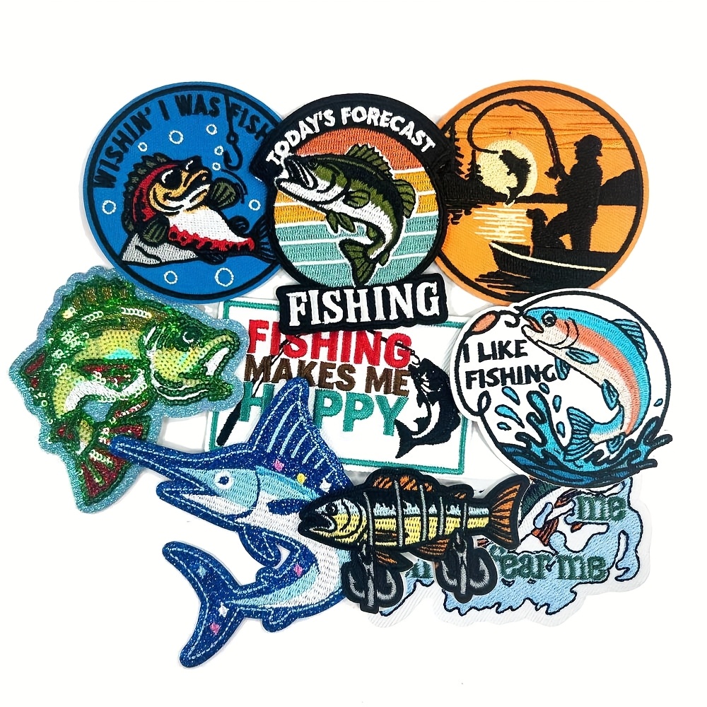 fishing patches sold on Temu United States