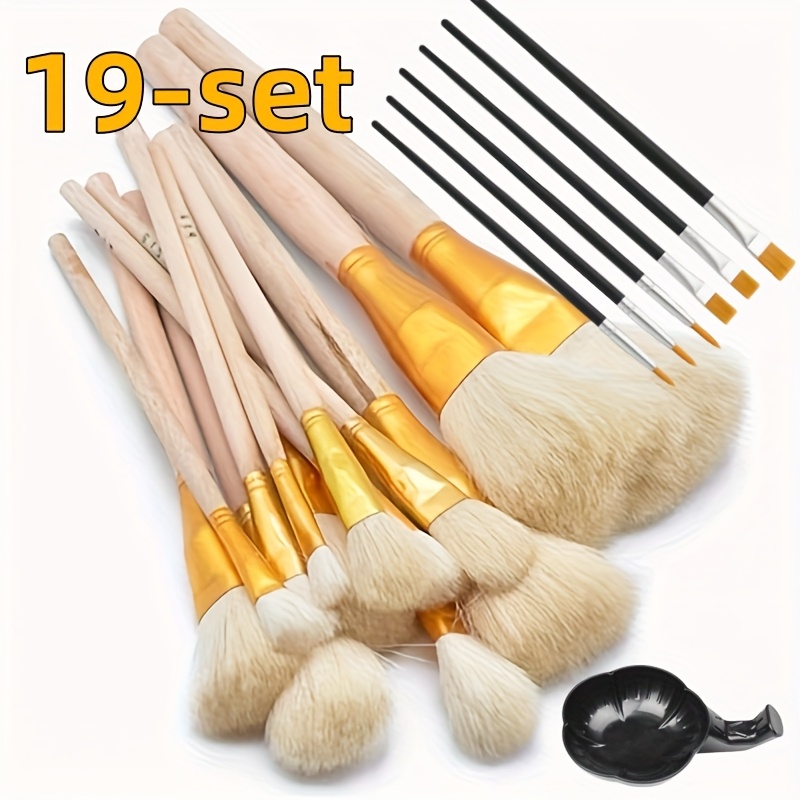 E-shop 19-teiliges Töpferwerkzeug-Set inklusive Feuchtigkeitsstifte, Reparaturbürsten, Staubwischer, Glasurbürsten, Glanzbürsten, Körperwerkzeuge,