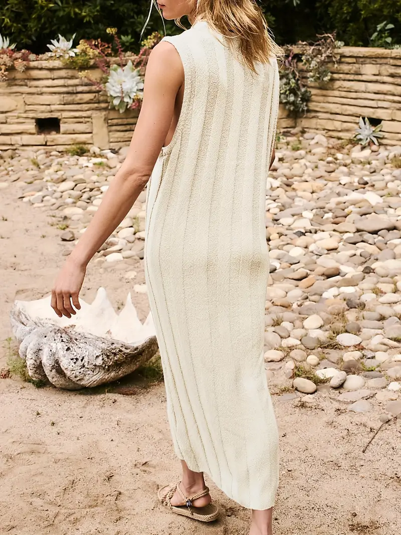 Women'S Summer Sleeveless Maxi Dress Scoop Neck Ribbed Knit Tank Top Dresses Women'S Summer Sleeveless Maxi Dress Scoop Neck Ribbed Knit Tank Top Dresses