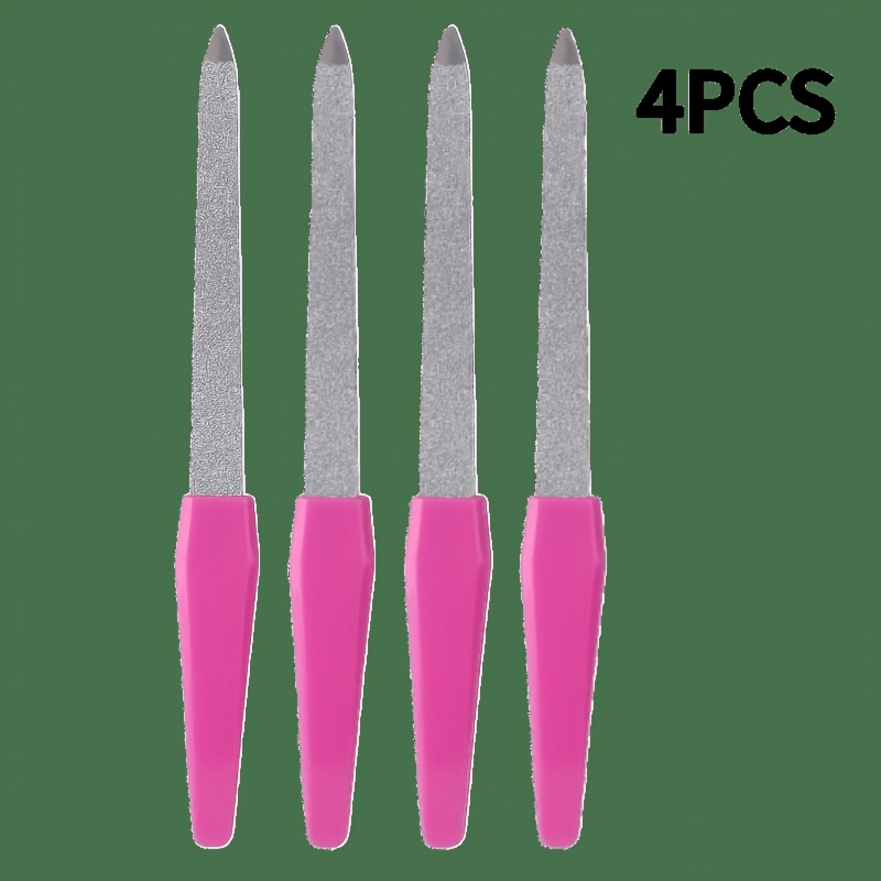 TEMU Ensemble de 4 à ongles professionnelles , pour des ongles lisses et brillants - Idéal et