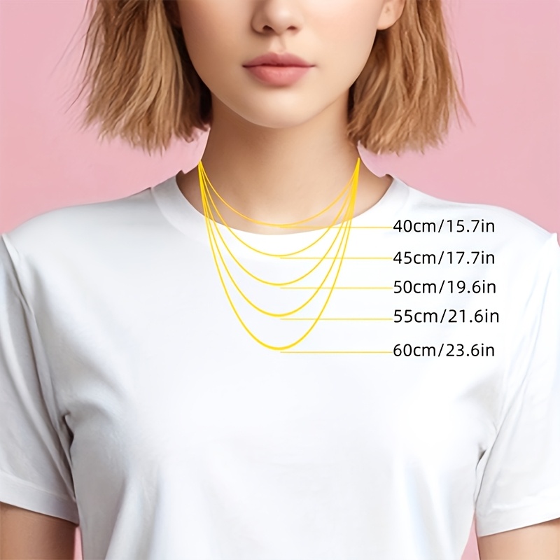 Women's High-End Water Wave Design Stainless Steel Necklace