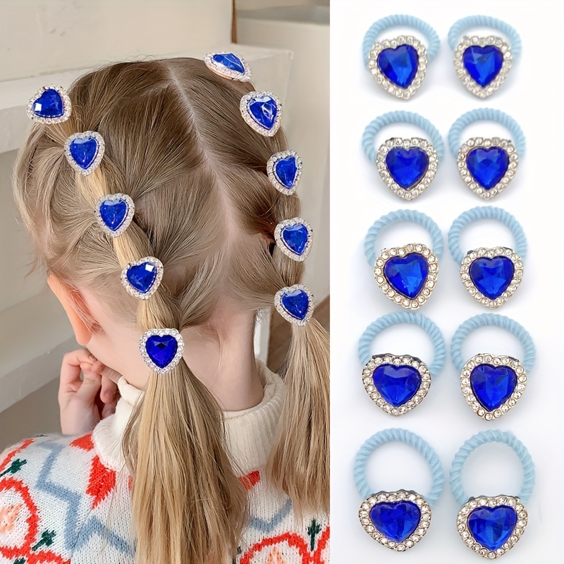 10pcs Hair Ties For Little Girls, Colorful Hair Bands, Girls' Hair Accessories