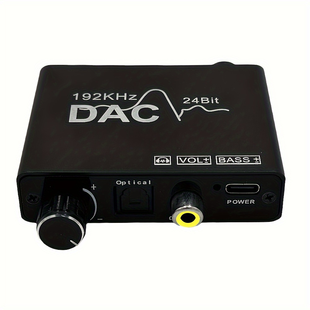 32-192khz Hifi Dac Amp Convertidor Audio Digital Analógico Rca 3.5