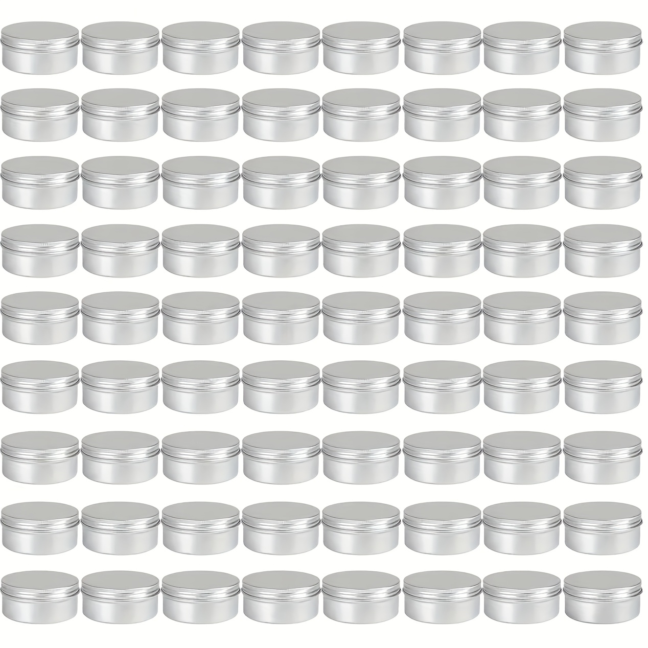 item picture 15ml 0 5ounce aluminum round tin with top and   lids for hand cream face cream candle jars iron tins storage boxes 50pcs   set