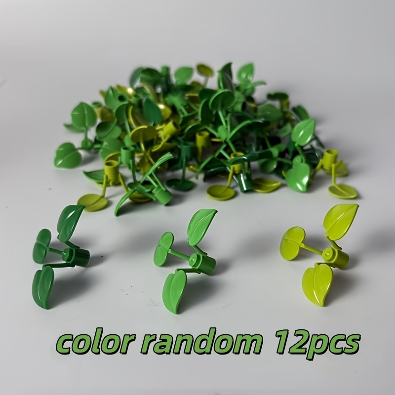 12pcs Clover Plant Leaf Building Blocks Additions Toy