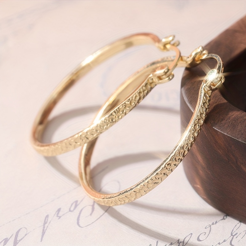 Extra Large Filled Hoop Earrings