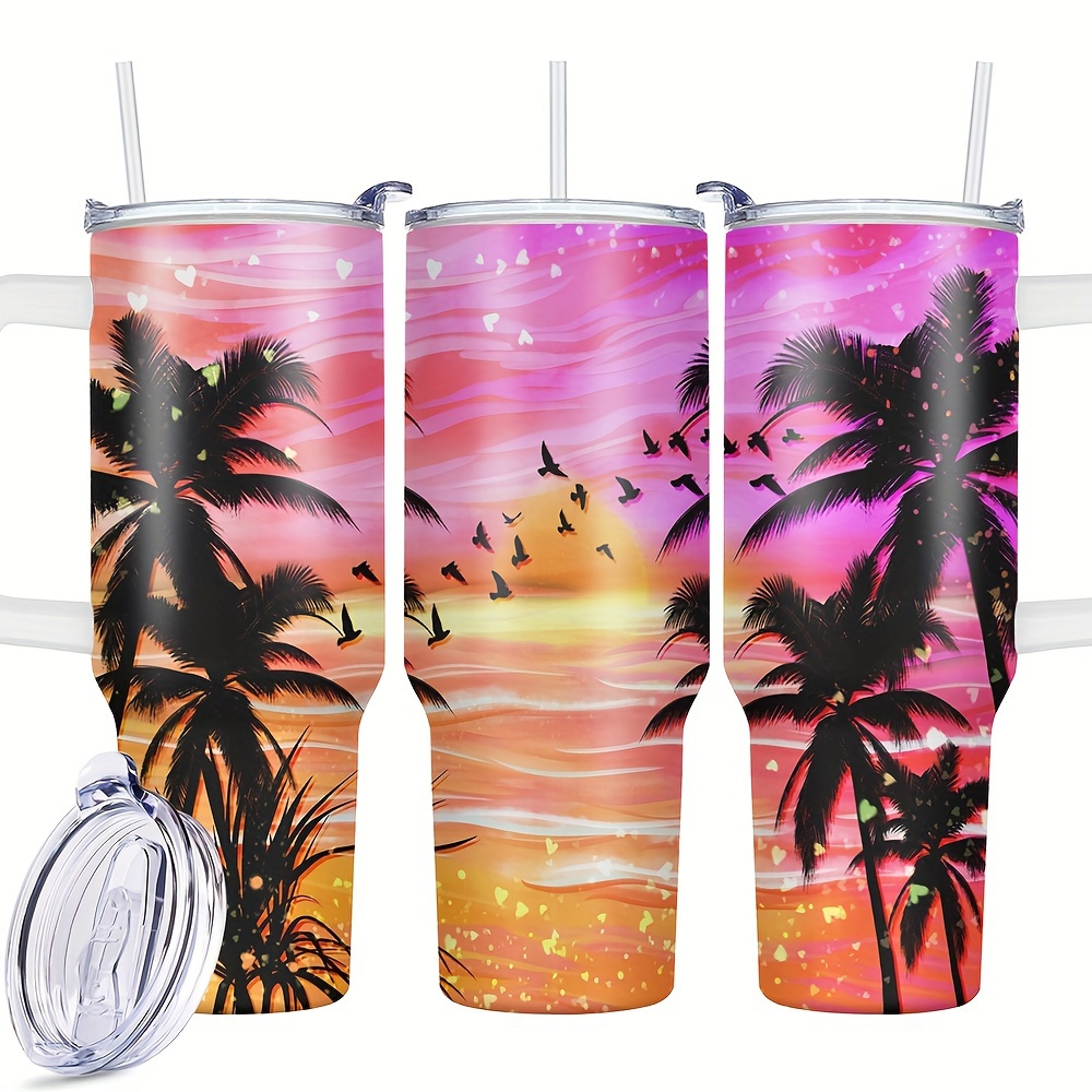 

1pc, 40 Oz Stainless Steel Tumbler, Summer Funny Print Double Wall Vacuum Insulated Travel Mug, Perfect Gift For Family And Friends Birthday Christmas Gifts For Women Mom Sisters Teacher Coworker