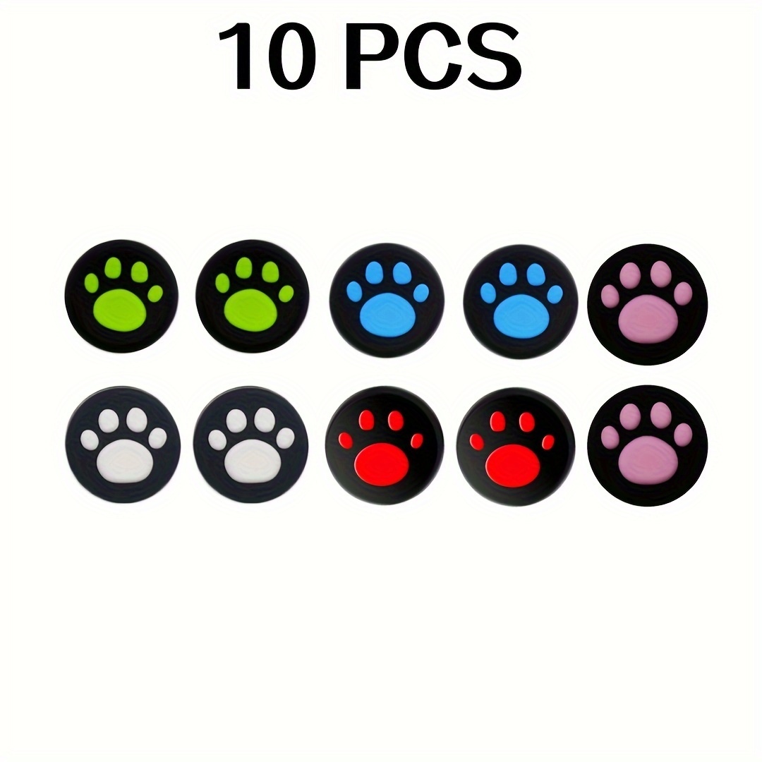 

Silicone Cat Paw Thumb Grip Caps For Gaming - Anti-slip, Sweat-resistant Joystick Covers For Ps5/ps4/ps3/ Series & For Switch Pro