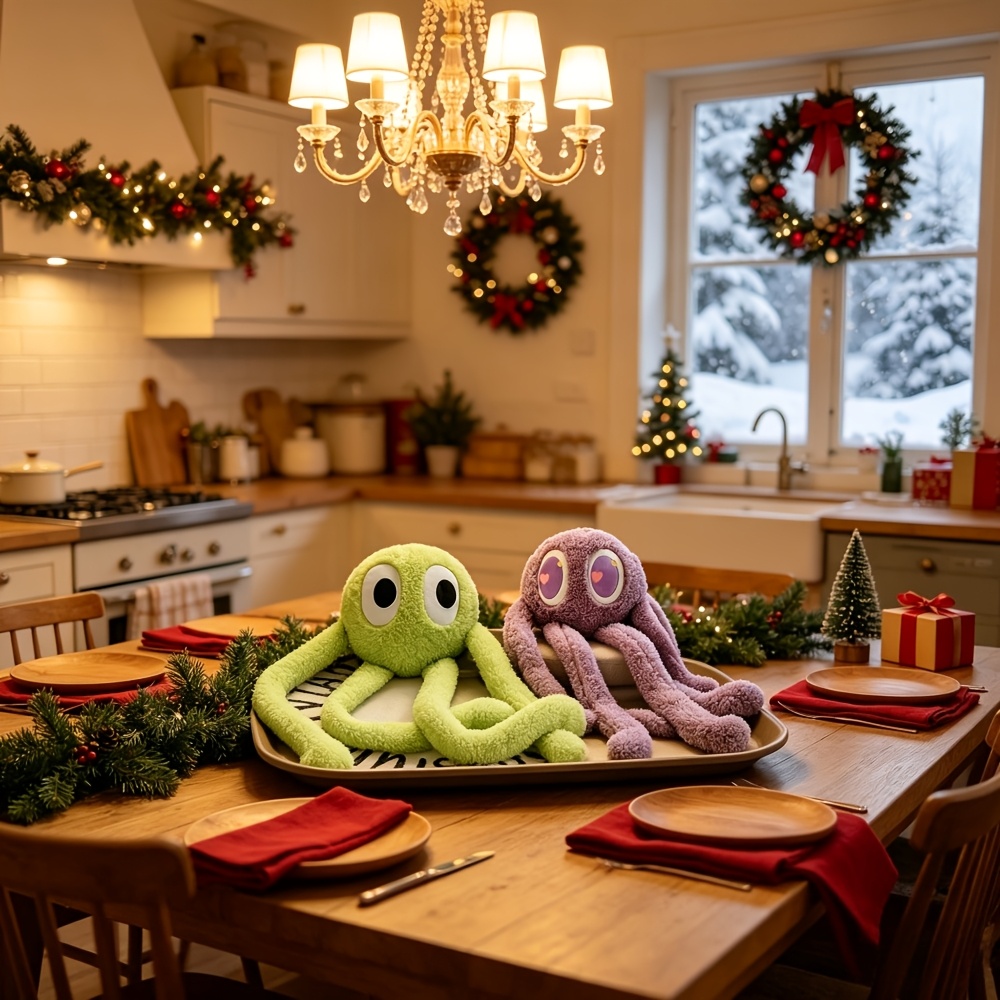 2pcs 45cm Cute Long Legs Octopus Pet Plush Toy, Animal Octopus, Dog's Octopus Playmate, With Big Eyes And , Gift For Dogs To Boredom, Pet Companion