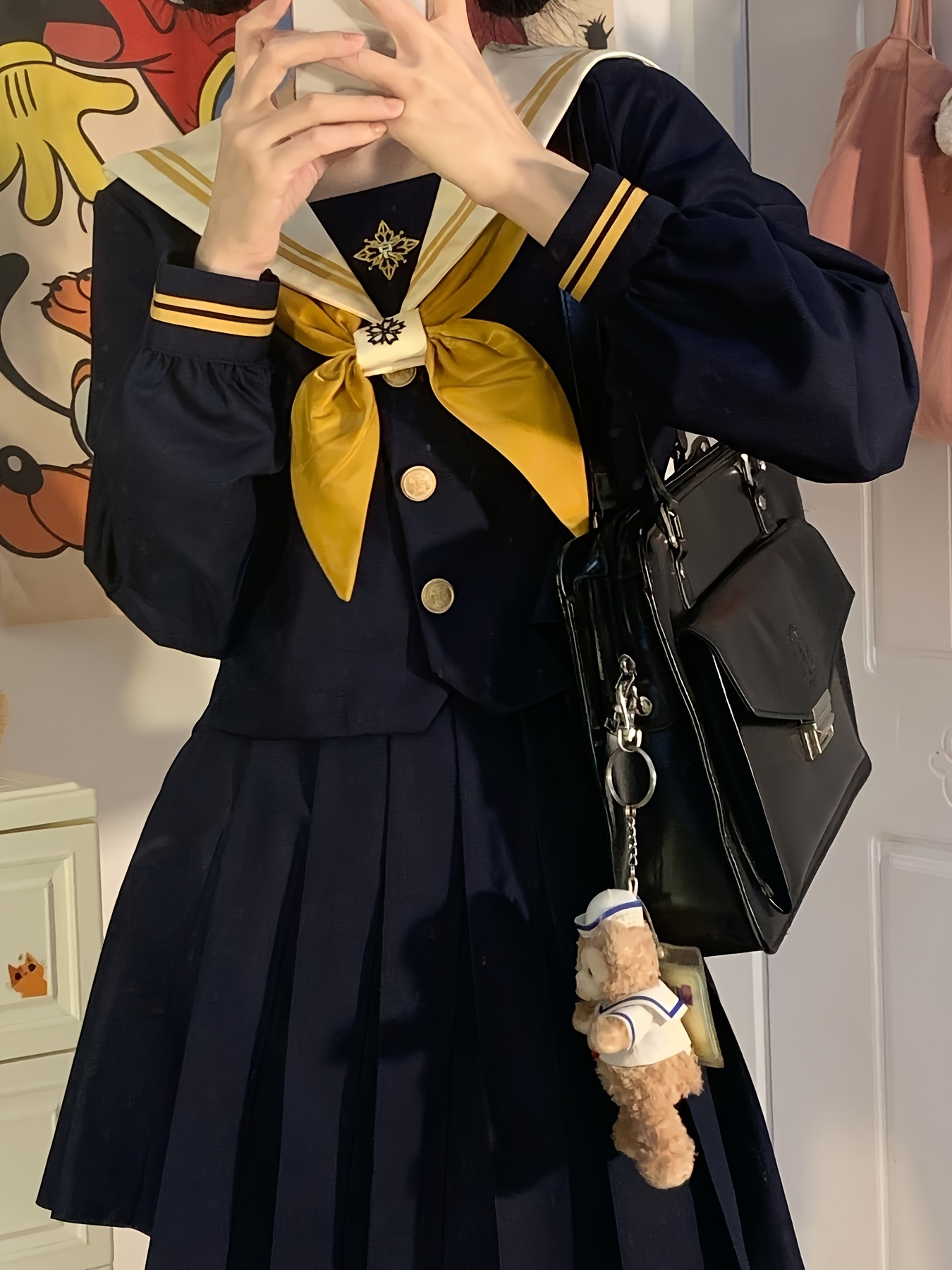 JK School Uniform WINTER: Sailor type traditional Japanese shops High School Girls' semi-order Jacket