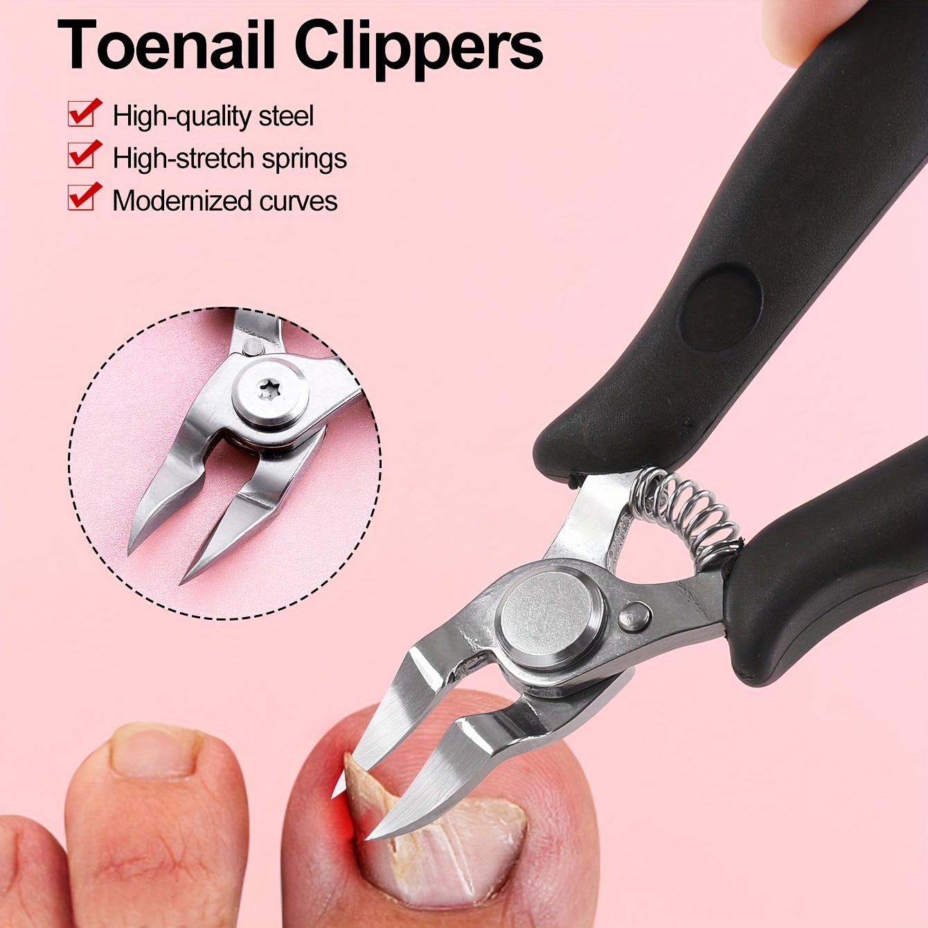 

Professional Nail Clippers, Correction Thick Nails Ingrown Paronychia Trimmer, Edge Cutter, Manicure Scissor Pedicure Tool