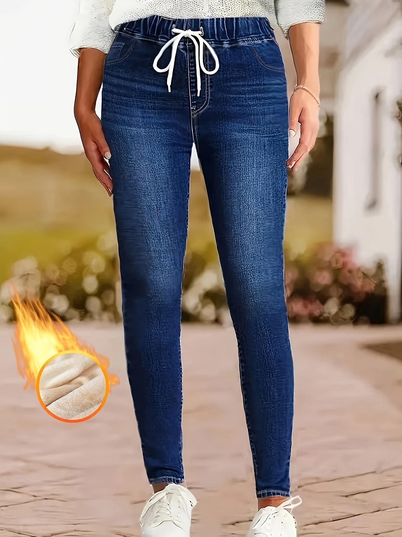 Lined skinny jeans online