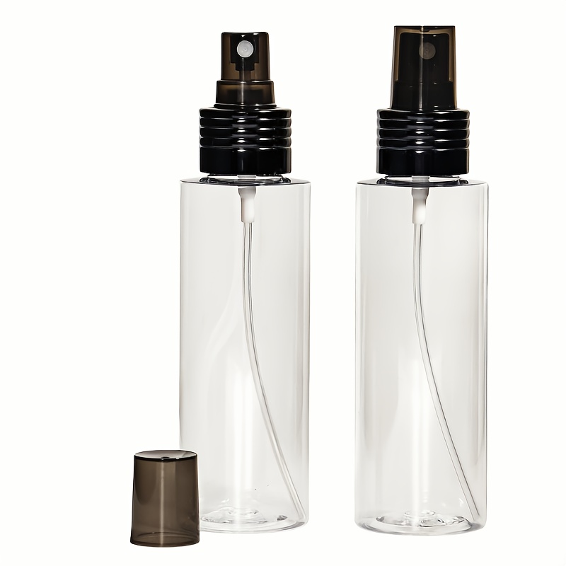 Set Of 2 Transparent Empty Spray Bottles, 250 Ml And 8.45 Oz, Refillable Plastic Spray Containers For Uses