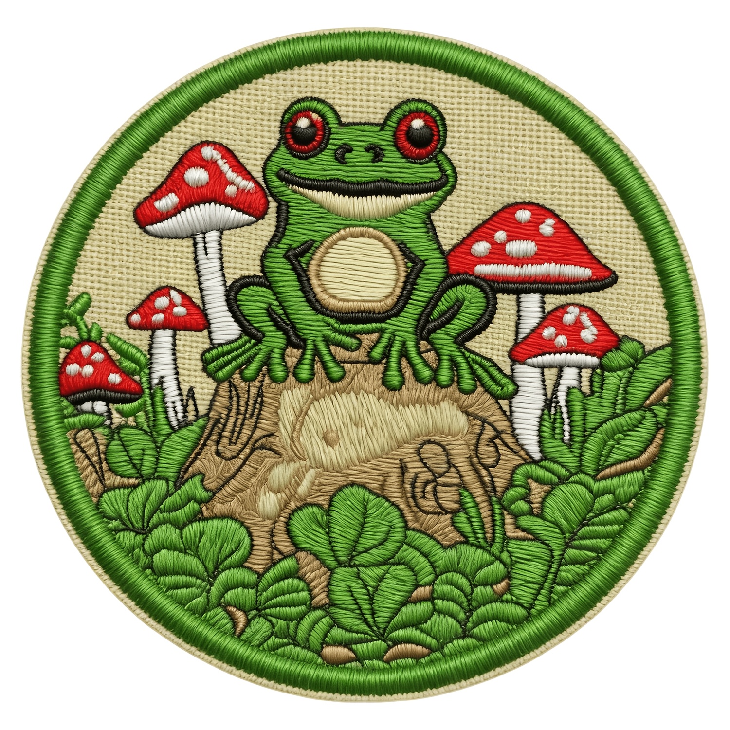 Temu – TEMU Frog Mushroom Embroidery Patch For Clothes Backpacks Hats, Additions Gifts