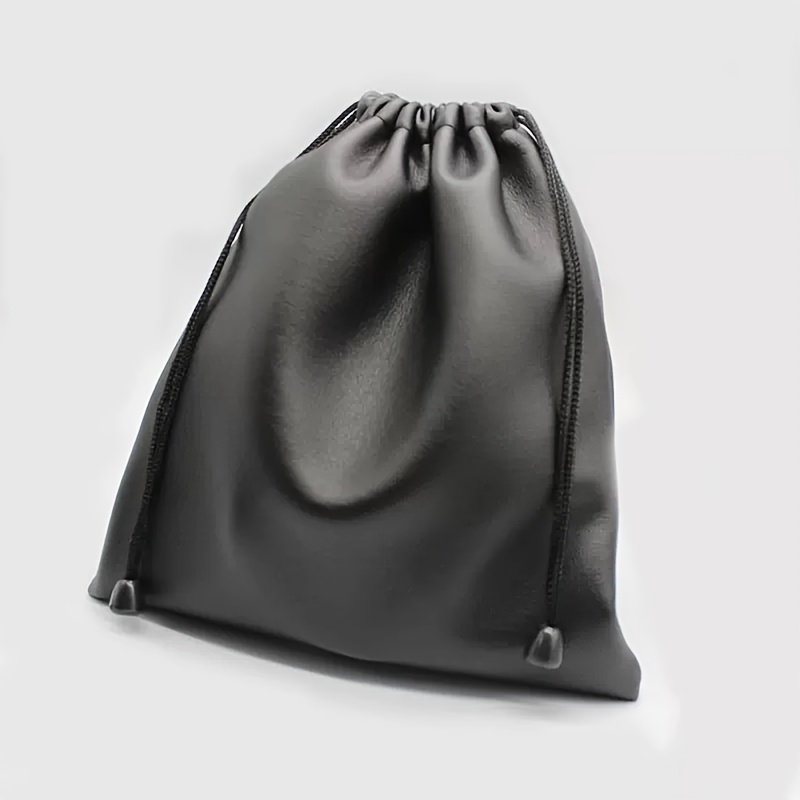 Soft And Practical Headphone Storage Bag, Large Digital Storage Bag, Versatile Portable Storage Drawstring Bag, Big Headphone Case, Pu Storage Bag For Gaming Headsets.