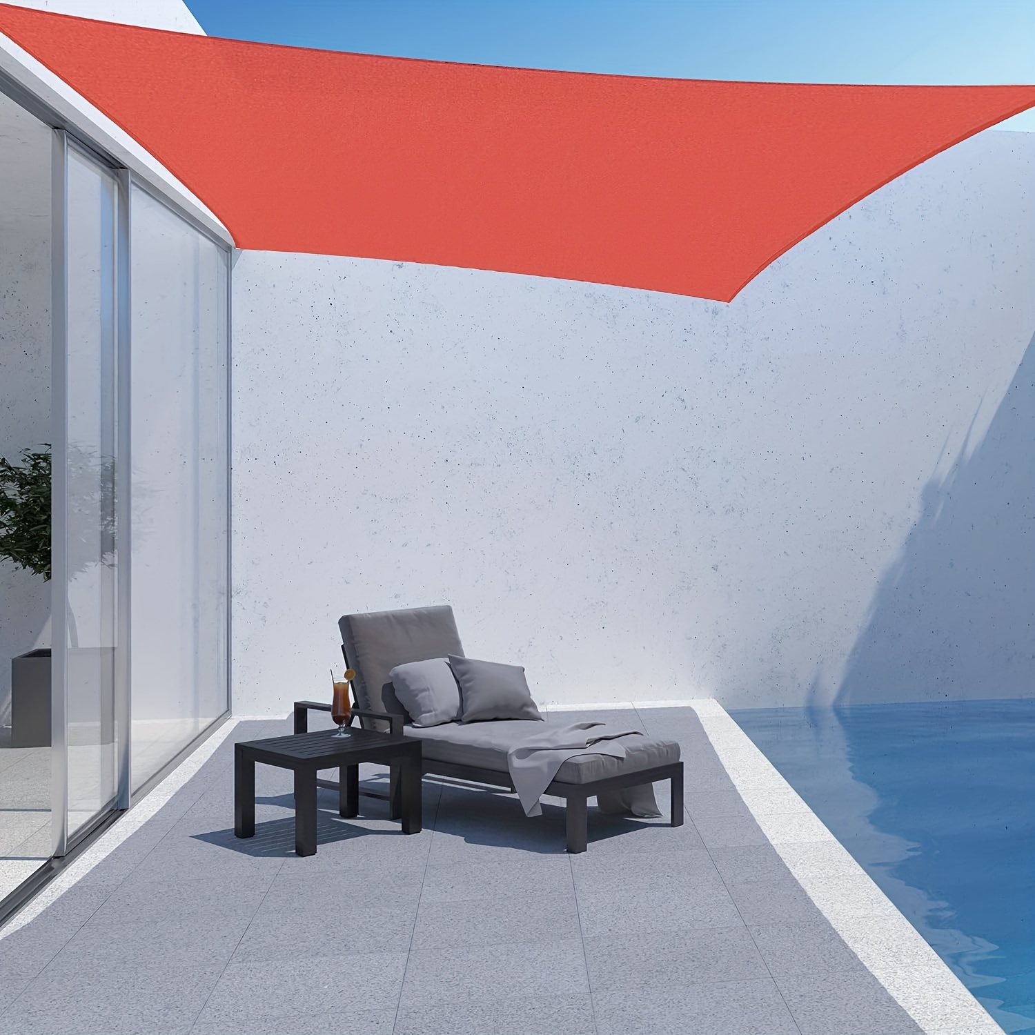 

Outdoor Sun Shade Rectangle 12' X 16' Uv Block Canopy For Patio Backyard Lawn Garden Outdoor Activities, Terra