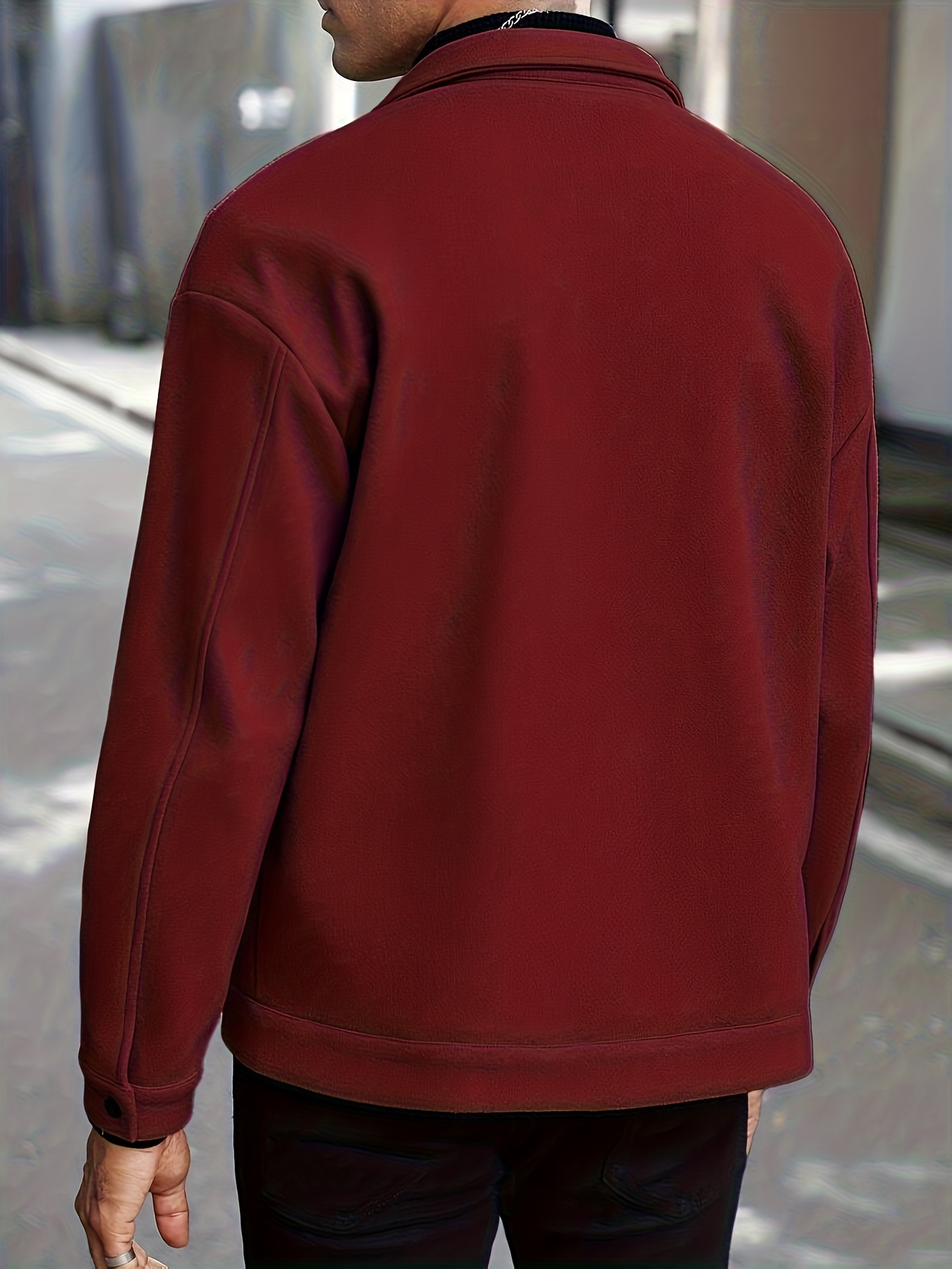 New Cross-Border Trendy Lapel Jacket, Men'S Loose And Versatile, Casual Short Coat, British Style Menswear
