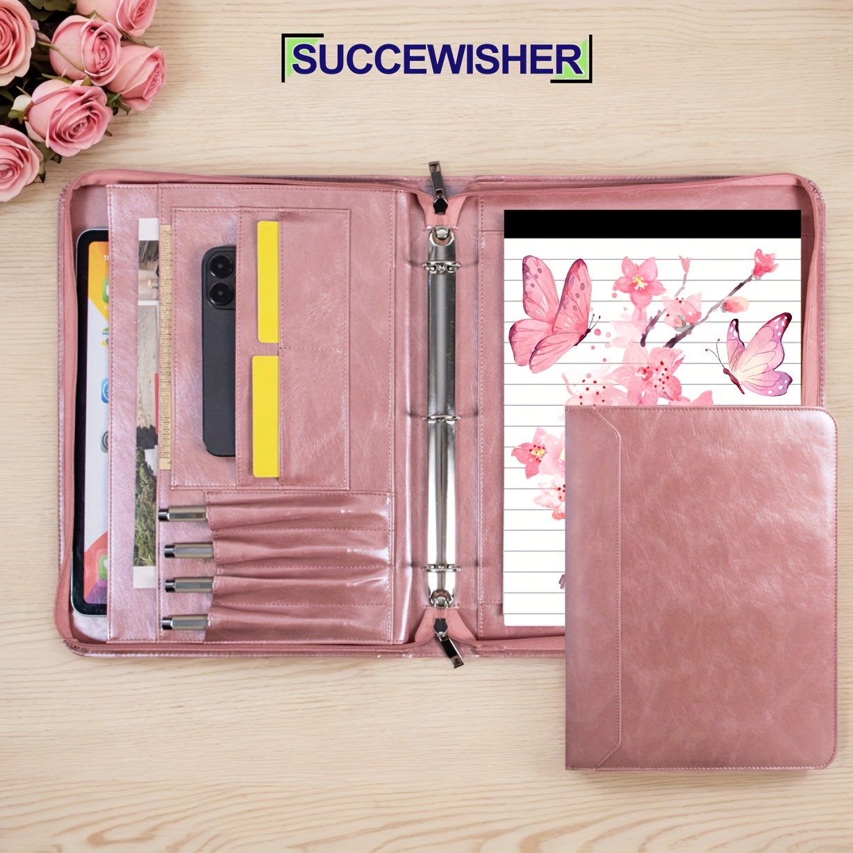 

Succewisher Pu - 3- , Pen And , A4 File , Phone & Tablet , Halloween & Christmas Gifts For Women