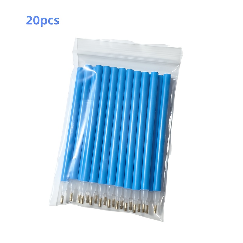 TEMU 20 stuks Blauwe Single-Ended Diamant Schilderij Gereedschap Set met Koperen Tips - Knutsel- en Kunstbenodigdheden, Geschikt voor Liefhebbers