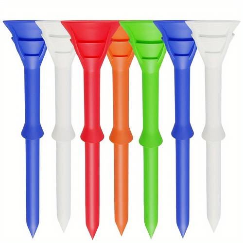 30/60 szt. wytrzymałe, stabilne plastikowe tee golfowe 83 mm, 4 kolory, polietylenowe tee do ćwiczeń, stabilne i niezawodne, idealne do treningu i gry w golfa