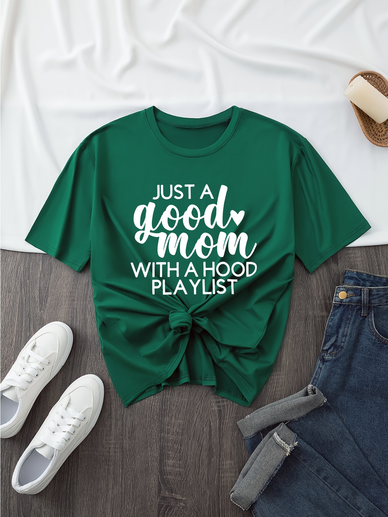 Letter Print T shirt Casual Crew Neck Short Sleeve Top - Temu Canada
