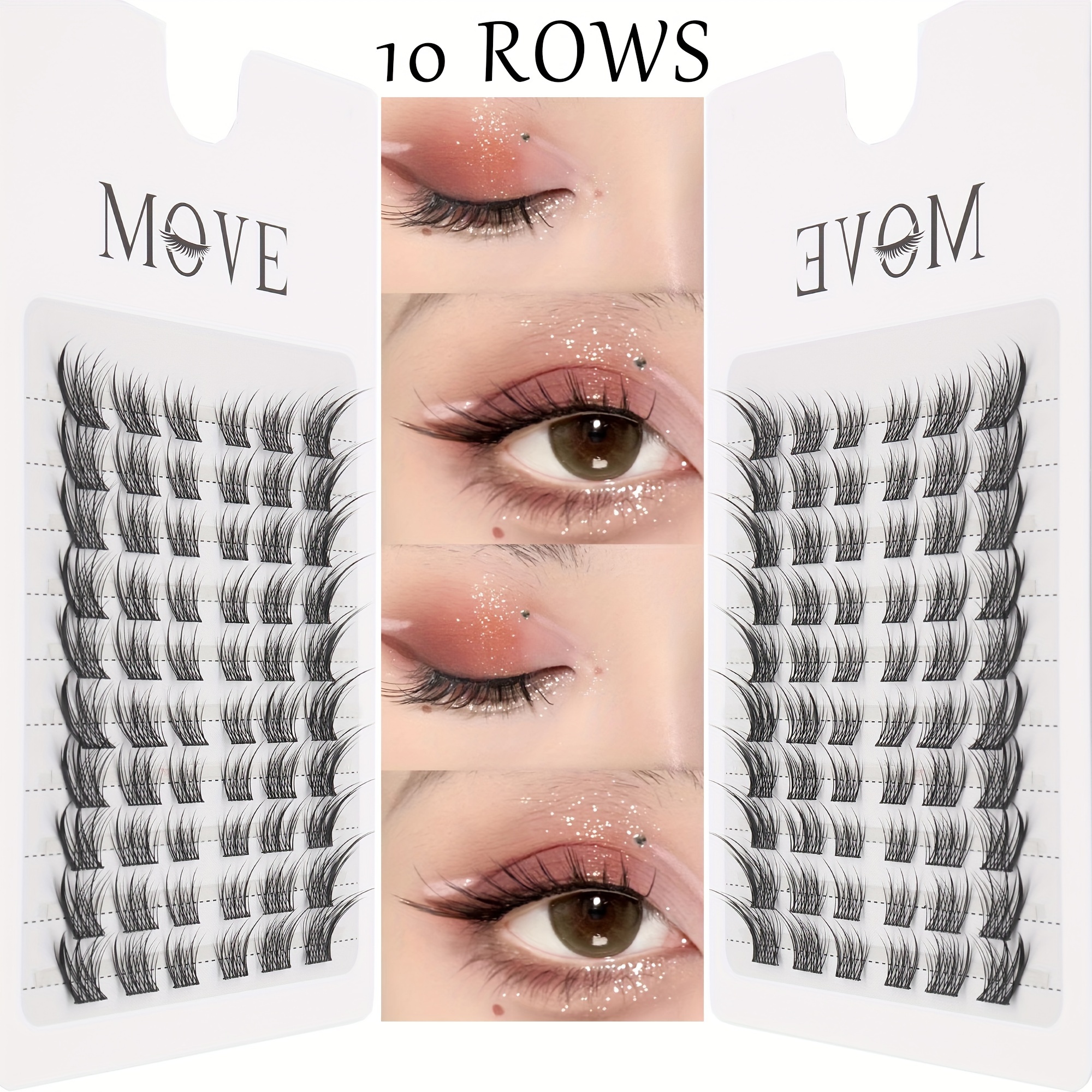 Fluffy Fairy Cat Eyelashes, Pointed False Eyelashes, Natural Makeup, Easy For Beginners And Reusable, Fluffy Angel Eye Extension Kit