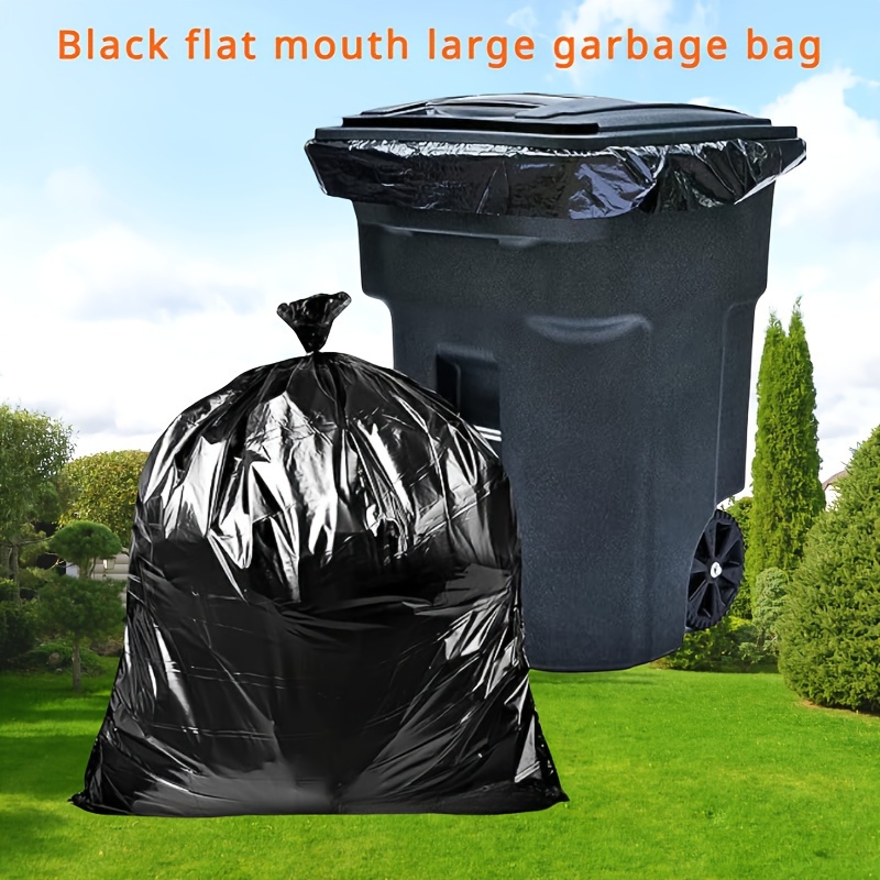 

10-pack Large 95- Gallon Black Thickened Trash Bags, Heavy-duty Garbage Bags, Industrial Bin Liners For Round And Square Trash Cans, Disposable Polyethylene Material, 40μm Thickness, 430-454l Capacity